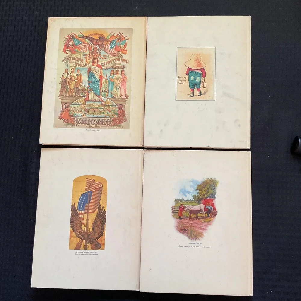 Vintage American Heritage Hardcover Lot of 4 Different Issues Hardcover‎ Lincoln